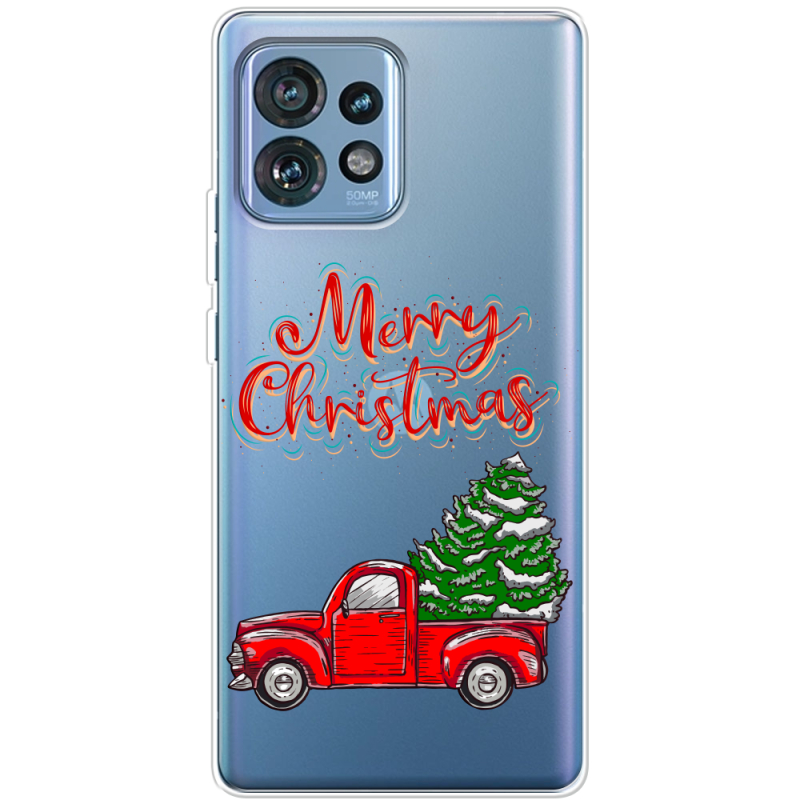 Прозрачный чехол BoxFace Motorola Edge 40 Pro Holiday Car