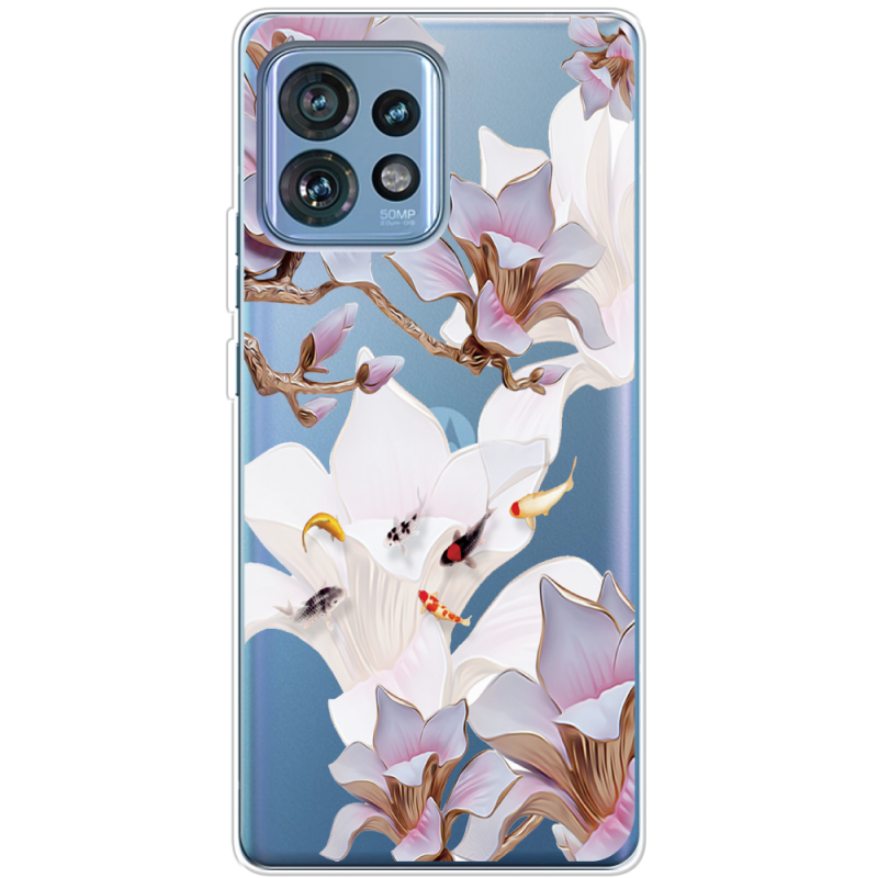 Прозрачный чехол BoxFace Motorola Edge 40 Pro Chinese Magnolia