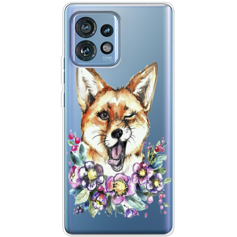 Прозрачный чехол BoxFace Motorola Edge 40 Pro Winking Fox