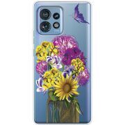 Прозрачный чехол BoxFace Motorola Edge 40 Pro My Bouquet