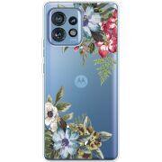 Прозрачный чехол BoxFace Motorola Edge 40 Pro Floral