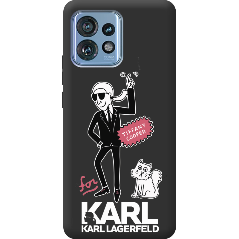 Черный чехол BoxFace Motorola Edge 40 Pro For Karl