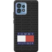 Черный чехол BoxFace Motorola Edge 40 Pro Tommy Print