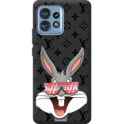 Черный чехол BoxFace Motorola Edge 40 Pro looney bunny