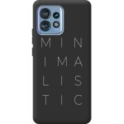 Черный чехол BoxFace Motorola Edge 40 Pro Minimalistic