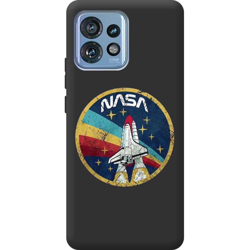 Черный чехол BoxFace Motorola Edge 40 Pro NASA