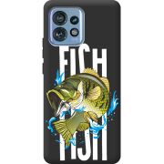 Черный чехол BoxFace Motorola Edge 40 Pro Fish