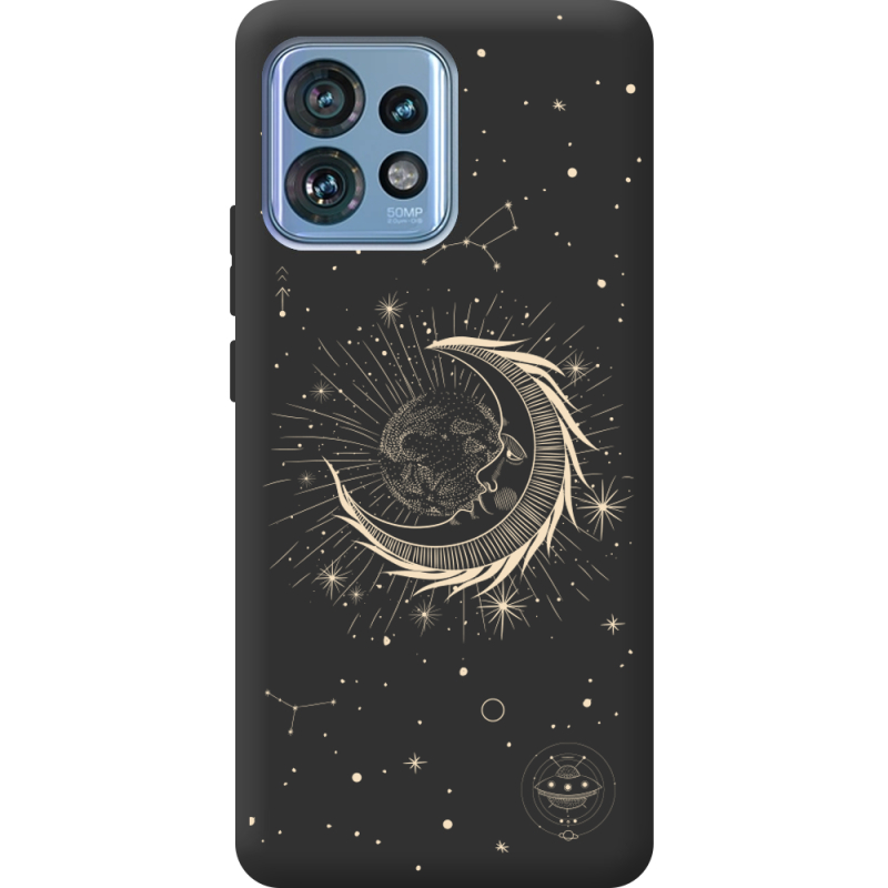 Черный чехол BoxFace Motorola Edge 40 Pro Moon