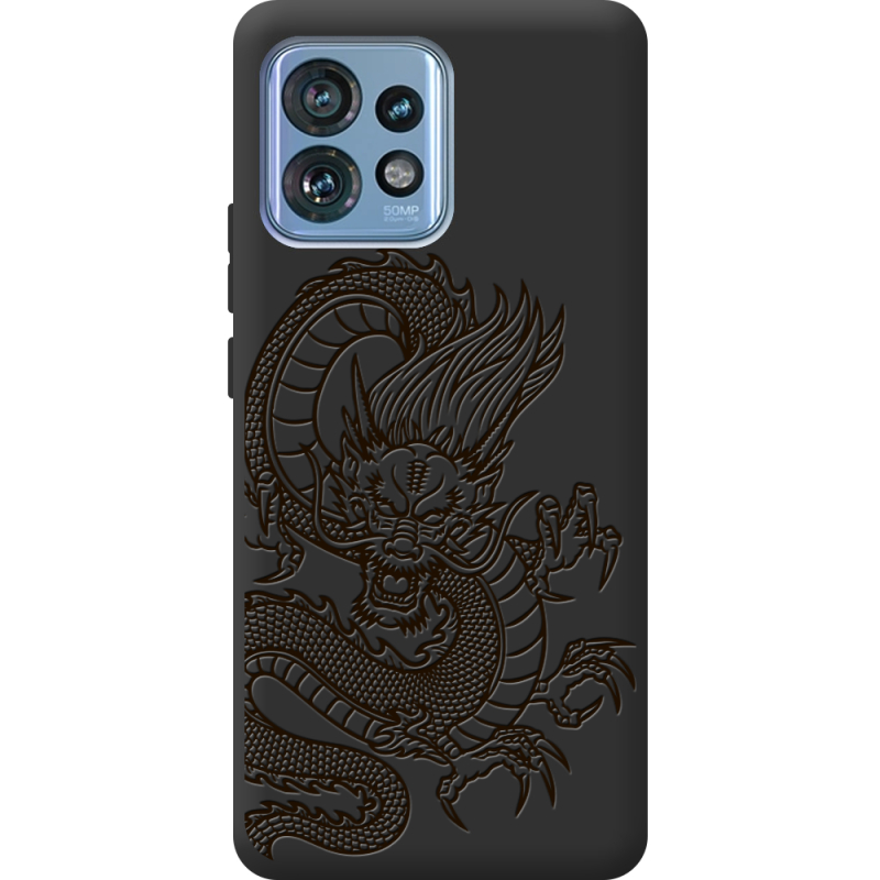 Черный чехол BoxFace Motorola Edge 40 Pro Chinese Dragon