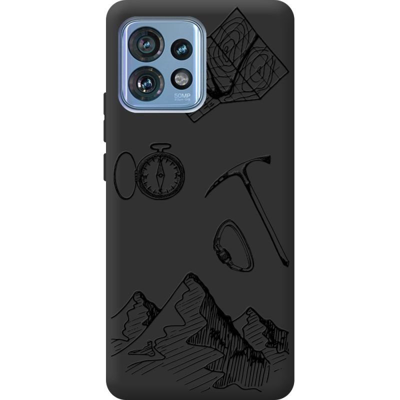 Черный чехол BoxFace Motorola Edge 40 Pro Mountains