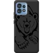 Черный чехол BoxFace Motorola Edge 40 Pro Grizzly Bear