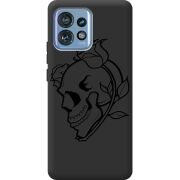 Черный чехол BoxFace Motorola Edge 40 Pro Skull and Roses