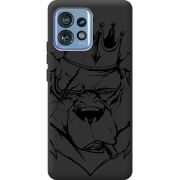 Черный чехол BoxFace Motorola Edge 40 Pro Bear King