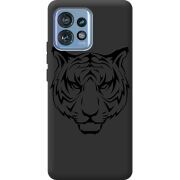 Черный чехол BoxFace Motorola Edge 40 Pro Tiger