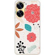 Чехол BoxFace Realme C55 Line Flowers