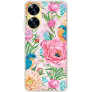 Чехол BoxFace Realme C55 Birds in Flowers