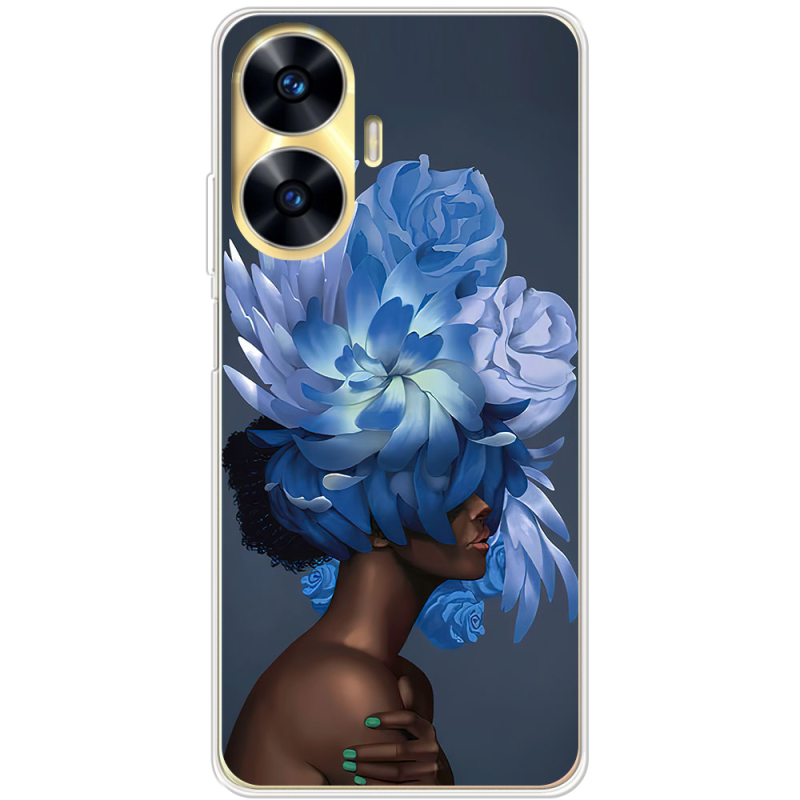 Чехол BoxFace Realme C55 Exquisite Blue Flowers