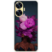 Чехол BoxFace Realme C55 Exquisite Purple Flowers