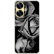 Чехол BoxFace Realme C55 Black and White Roses