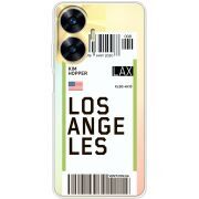 Прозрачный чехол BoxFace Realme C55 Ticket Los Angeles