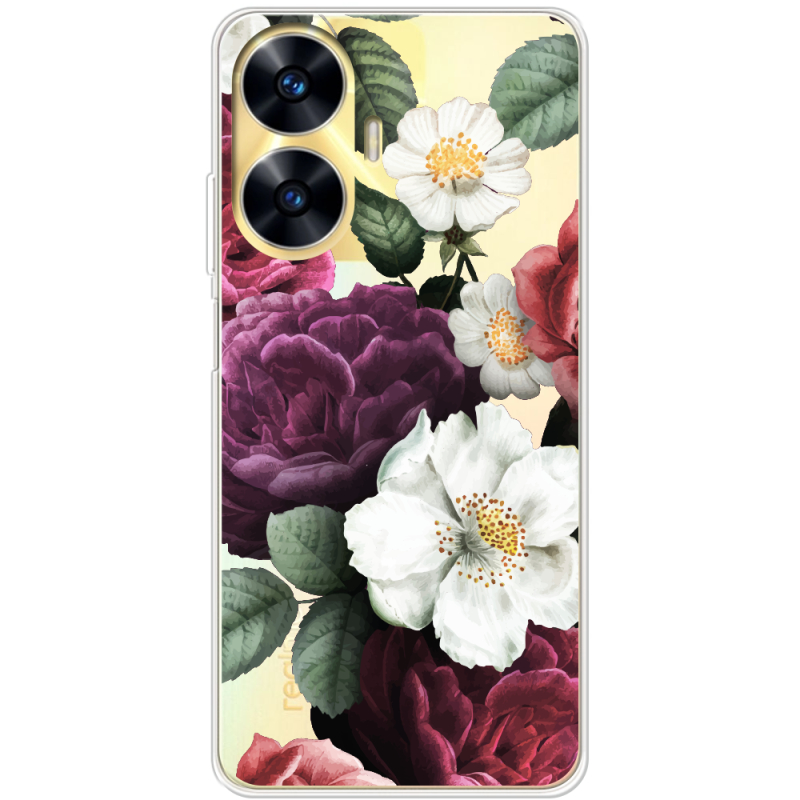 Прозрачный чехол BoxFace Realme C55 Floral Dark Dreams