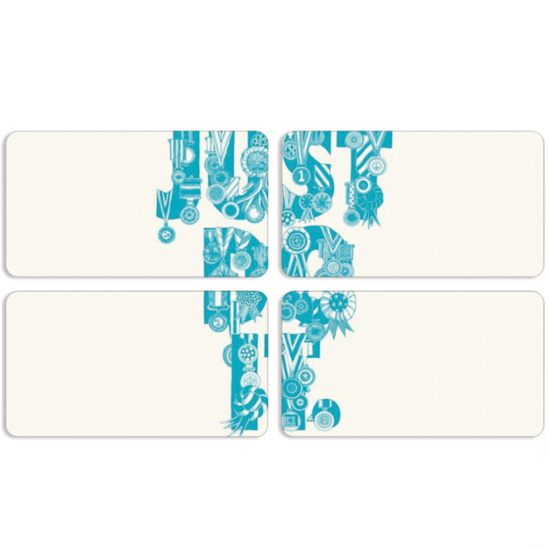 Магнитные фотопазлы 90 на 50 набор 4 штуки Just  Do It