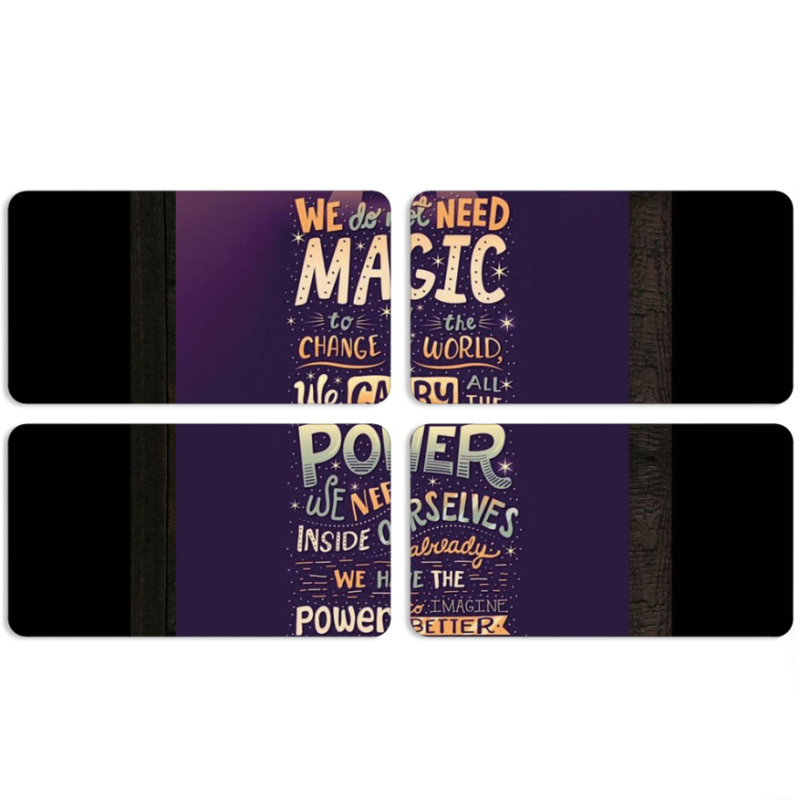 Магнитные фотопазлы 90 на 50 набор 4 штуки 