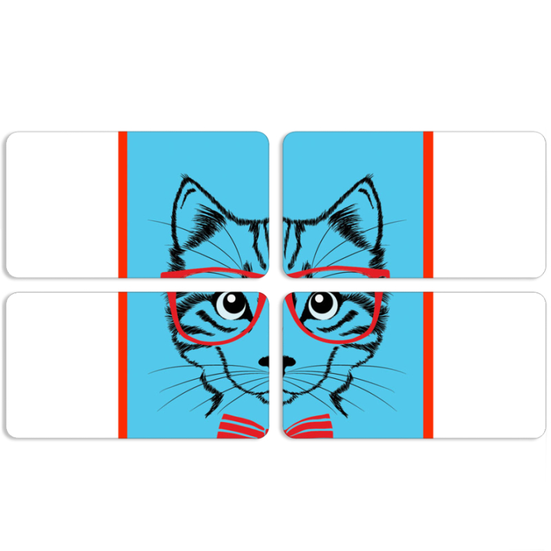 Магнитные фотопазлы 90 на 50 набор 4 штуки 