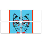 Магнитные фотопазлы 90 на 50 набор 4 штуки 