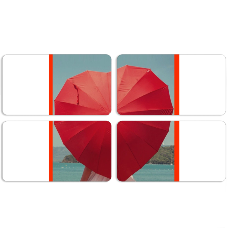 Магнитные фотопазлы 90 на 50 набор 4 штуки 