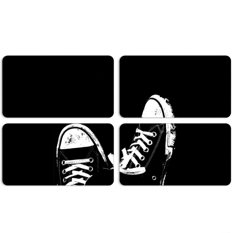 Магнитные фотопазлы 90 на 50 набор 4 штуки Black Sneakers