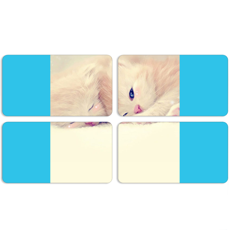 Магнитные фотопазлы 90 на 50 набор 4 штуки 