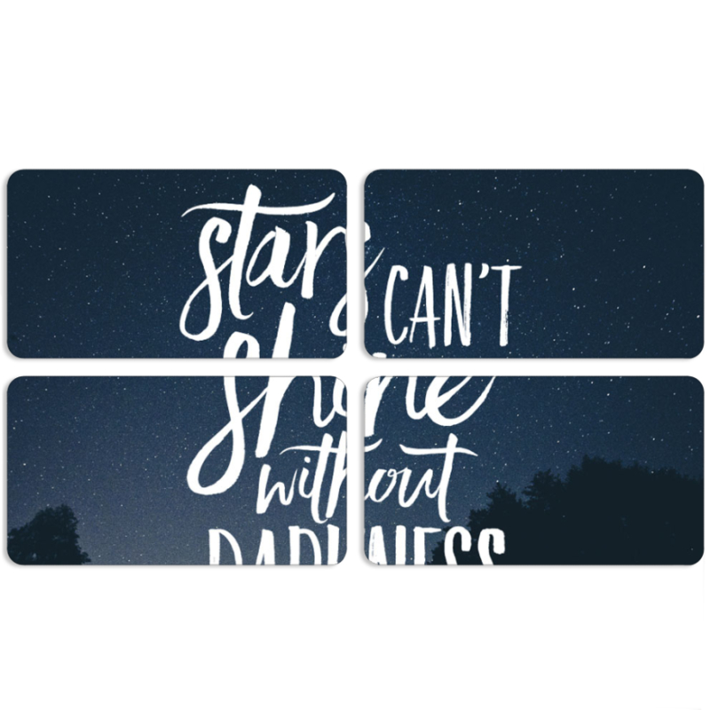 Магнитные фотопазлы 90 на 50 набор 4 штуки 