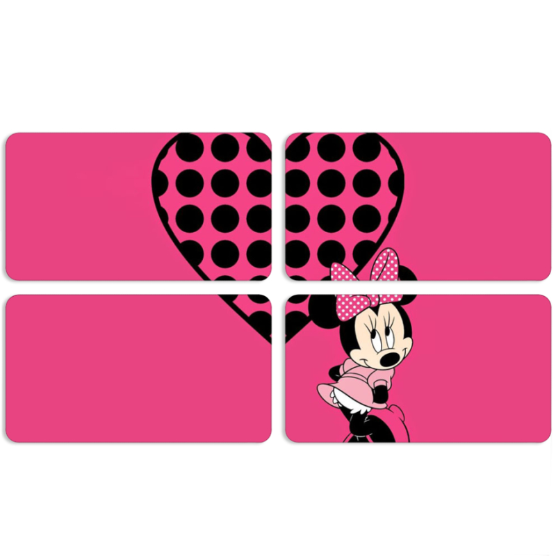 Магнитные фотопазлы 90 на 50 набор 4 штуки 