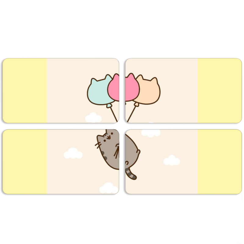 Магнитные фотопазлы 90 на 50 набор 4 штуки 