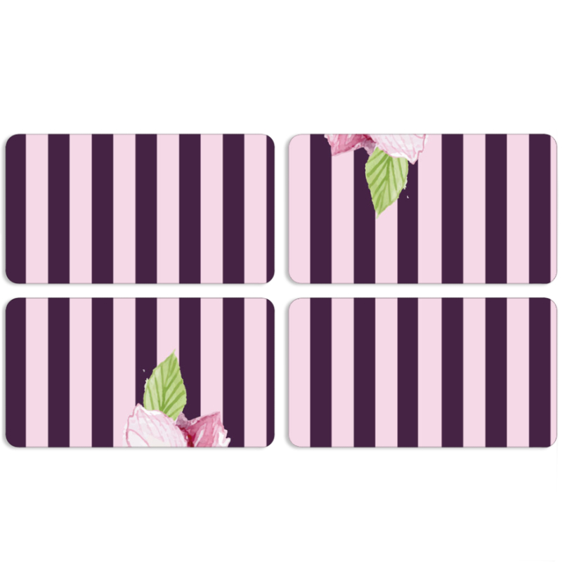 Магнитные фотопазлы 90 на 50 набор 4 штуки Purple Fantasy