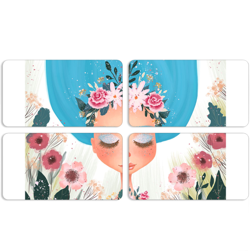 Магнитные фотопазлы 90 на 50 набор 4 штуки 