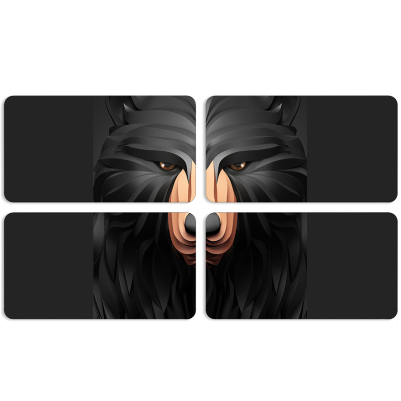 Магнитные фотопазлы 90 на 50 набор 4 штуки 