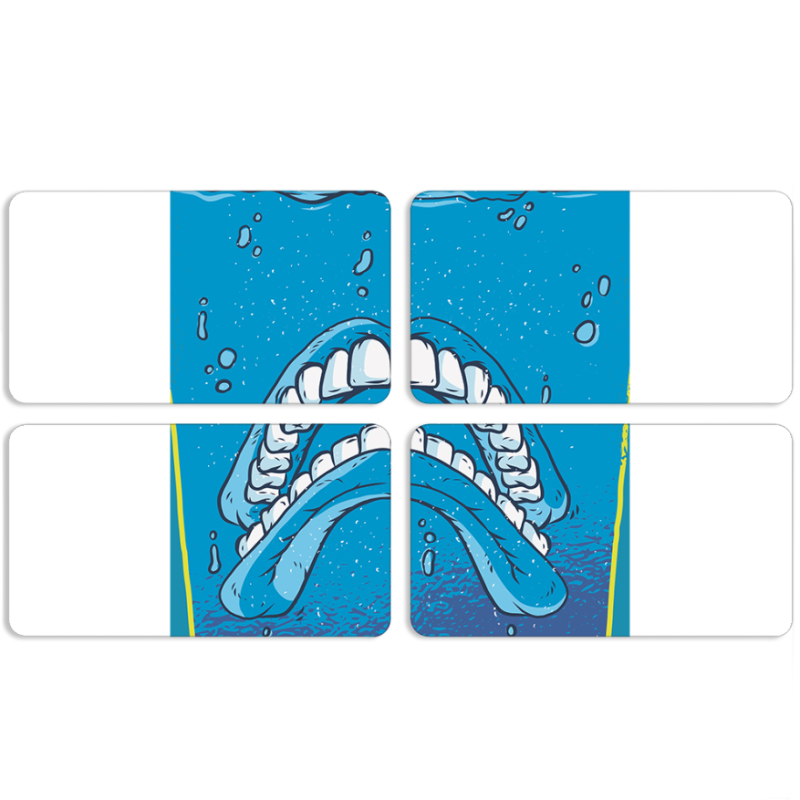 Магнитные фотопазлы 90 на 50 набор 4 штуки Jaws