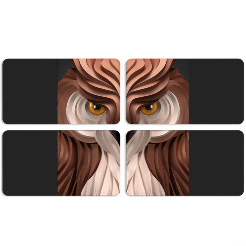 Магнитные фотопазлы 90 на 50 набор 4 штуки 