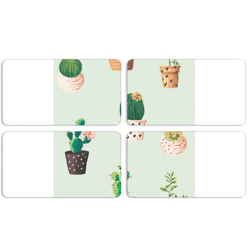 Магнитные фотопазлы 90 на 50 набор 4 штуки L-green Cacti