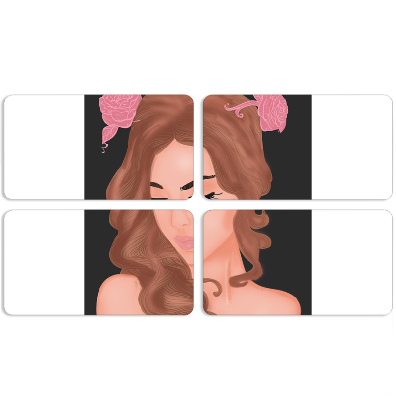 Магнитные фотопазлы 90 на 50 набор 4 штуки Fashion Girl