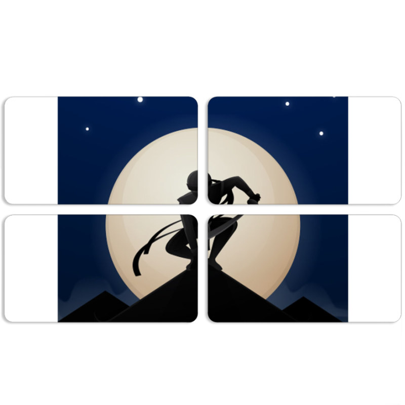 Магнитные фотопазлы 90 на 50 набор 4 штуки 