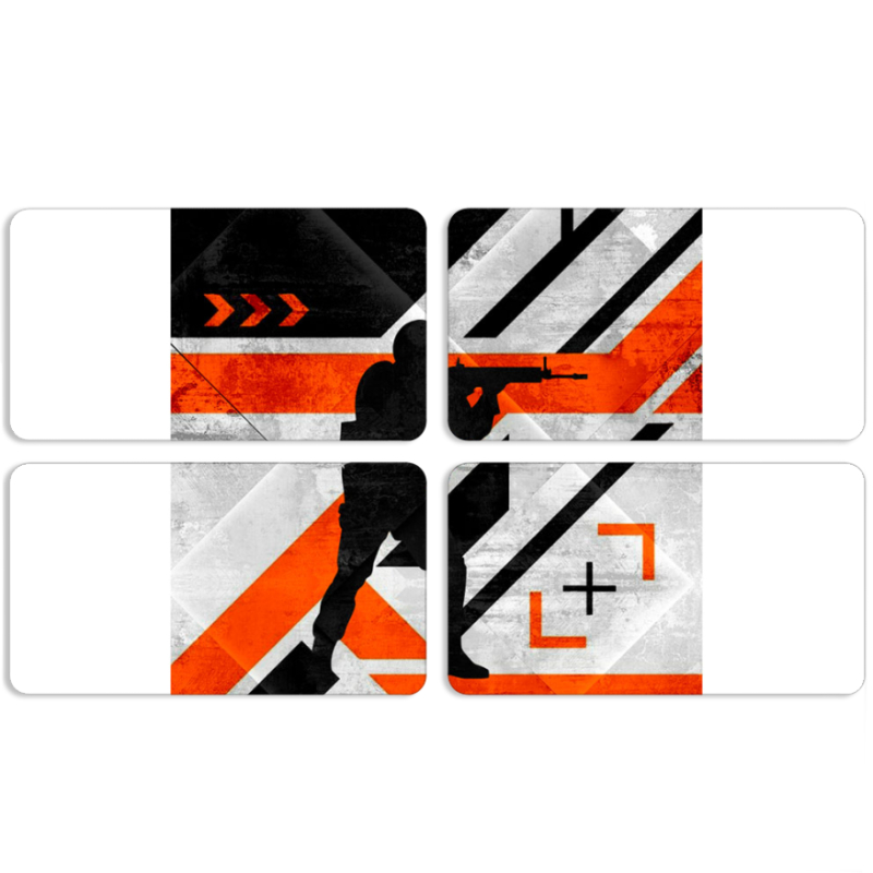 Магнитные фотопазлы 90 на 50 набор 4 штуки CS:Go Asimov