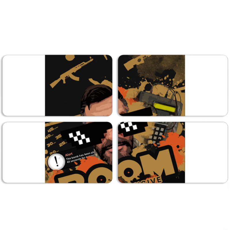 Магнитные фотопазлы 90 на 50 набор 4 штуки CS:Go C4