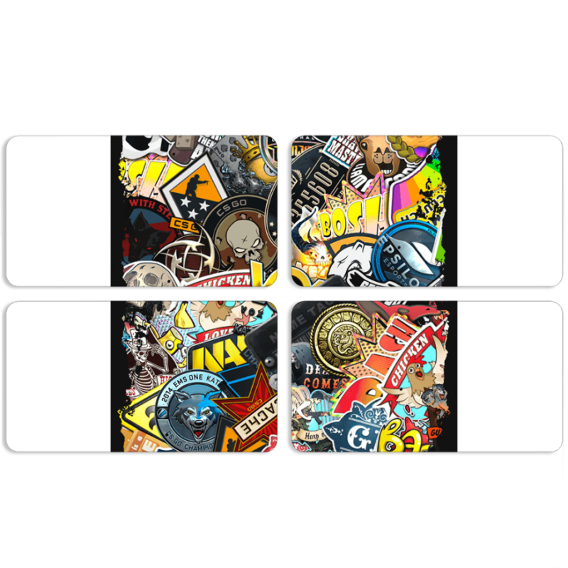 Магнитные фотопазлы 90 на 50 набор 4 штуки CS:Go Stickerbombing