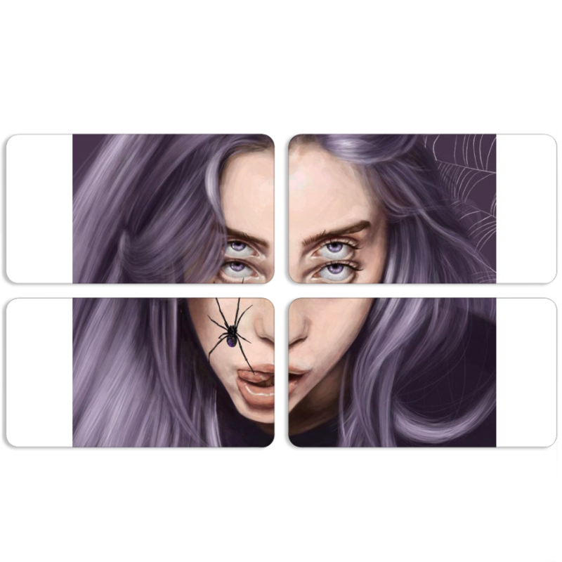 Магнитные фотопазлы 90 на 50 набор 4 штуки 