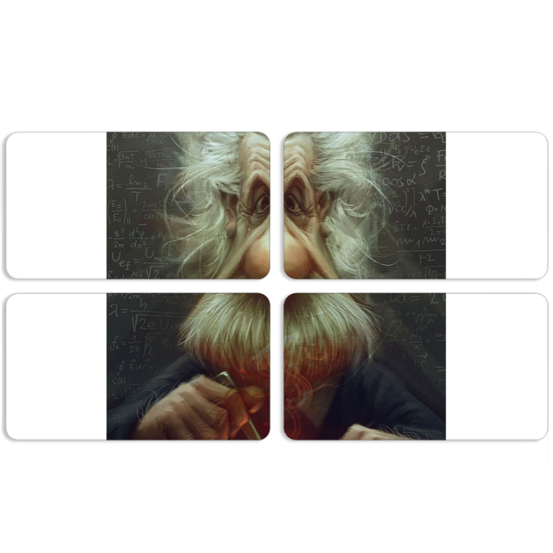 Магнитные фотопазлы 90 на 50 набор 4 штуки 