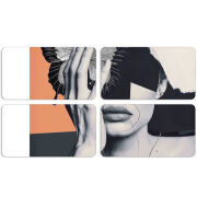 Магнитные фотопазлы 90 на 50 набор 4 штуки 