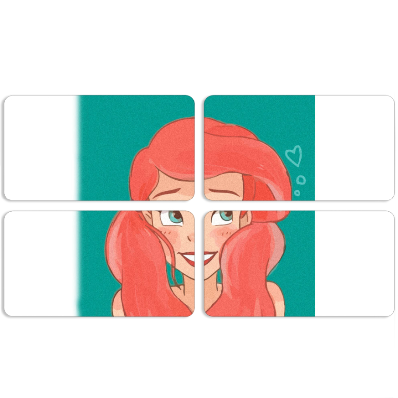 Магнитные фотопазлы 90 на 50 набор 4 штуки 